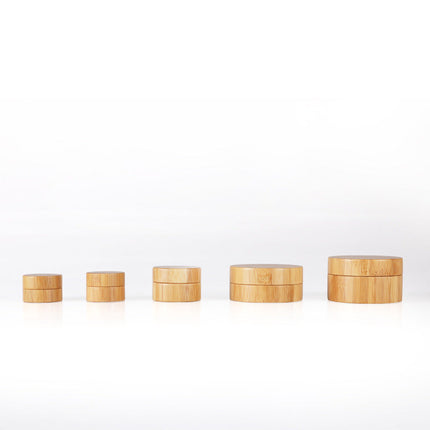 Premium bamboo cream bottle