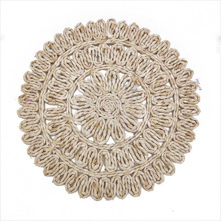 Hand-woven Floral Cushion Dining Table Insulation