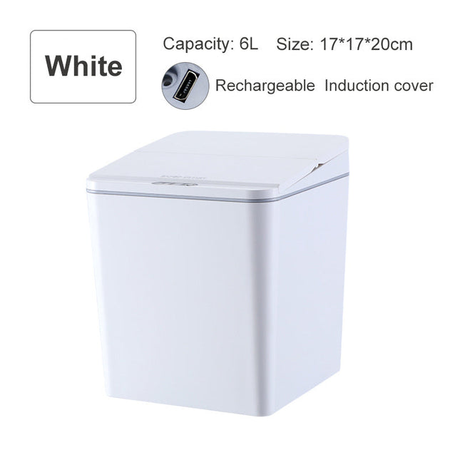 Intelligent induction electric trash bin storage box