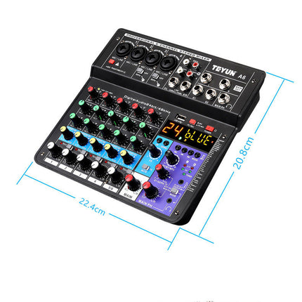 Bluetooth Sound Card Mixer Live Equipment Microphone Effector