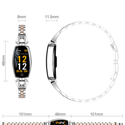 H8 Smart Lady Bracelet Heart Rate Blood Pressure Smart Watch