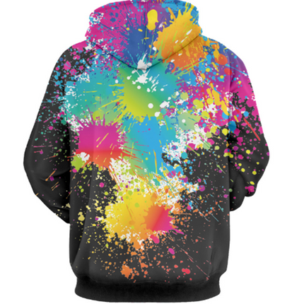 3D Plus Size Men's Fall Winter Hooded Sweater