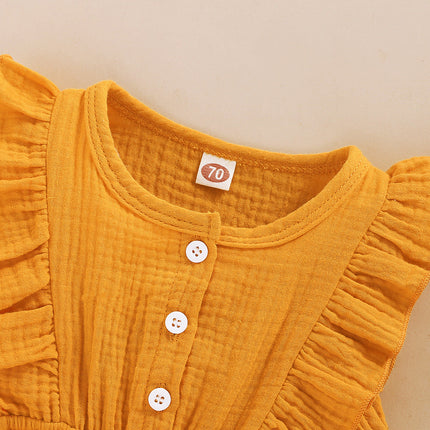 Flying Sleeve Baby Children's Triangle Romper Jumpsuit