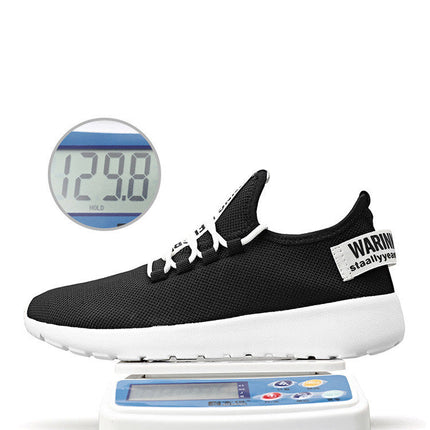 CrLightweight Single Shoes Flying Woven Breathable Running Shoes