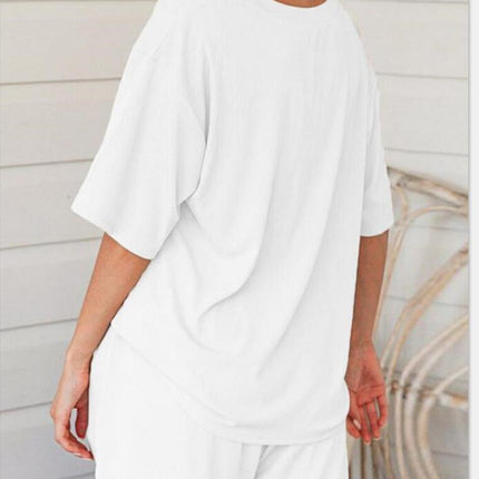 Loose Plus Size Casual Shorts Two-piece Suit