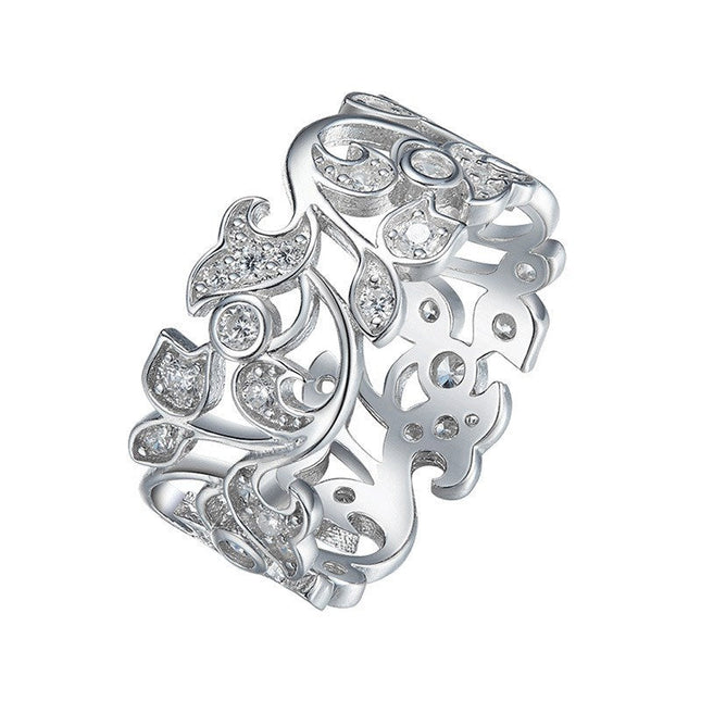 Korean Style Personalized Tail Ring Fashion Inlaid Zircon Ring