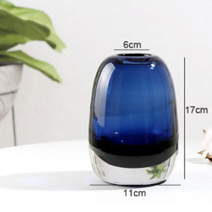 Stained Glass Vase Living Room Decoration Crafts