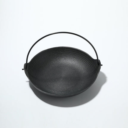 Cast Iron Barbecue Charcoal Oven Japanese Shouxi Hanging Pot Single Dry Pot Solid Alcohol Oven Household Square Stove Small Hot Pot