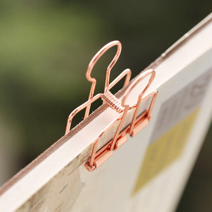 Rose gold binder set, ticket holder, test paper data folder