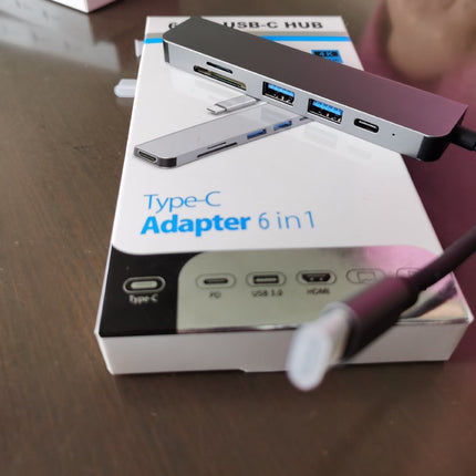 Multi Function Dock 4k Hd Usb Notebook 6 In 1