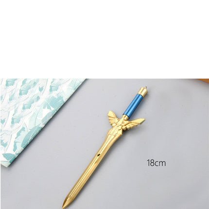 Angel Wing Sword Gel Pen Gold Silver Sword Black Gel Pen