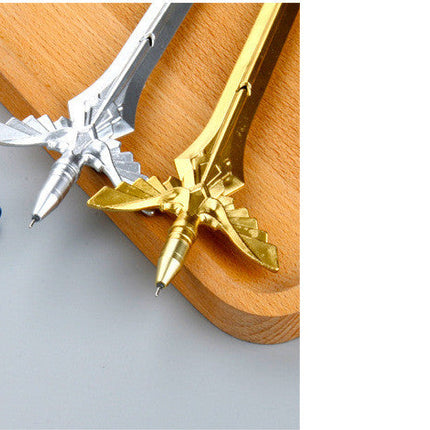 Angel Wing Sword Gel Pen Gold Silver Sword Black Gel Pen
