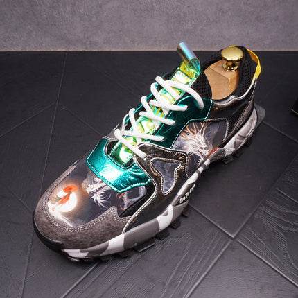 Personalized Thick-Soled Sports Casual Shoes With Increased Men's Shoes