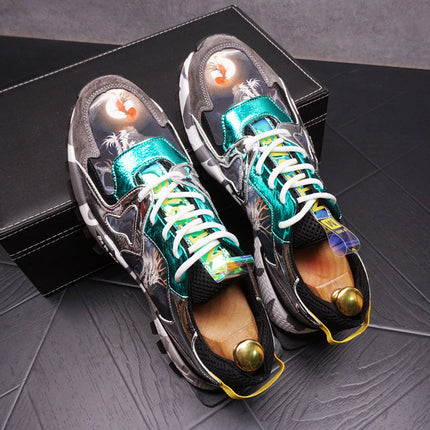 Personalized Thick-Soled Sports Casual Shoes With Increased Men's Shoes