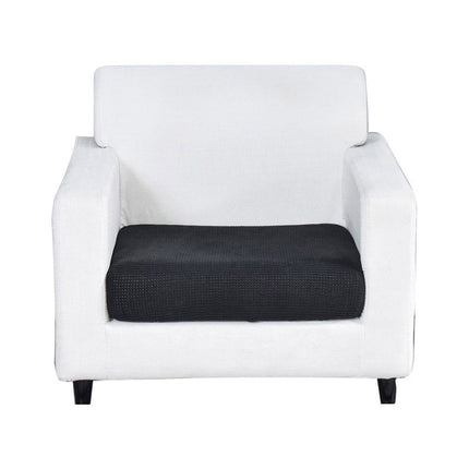 Polar Fleece Sofa Cushion Pure Color Stretch Full Cover Sponge Cushion Cover
