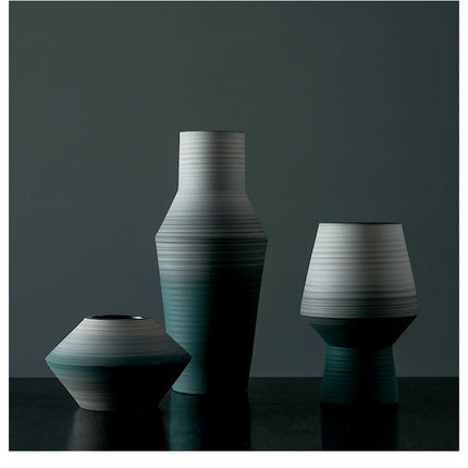 Art Soft Decoration Hotel Model Room Living Room Handmade Ceramic Vase
