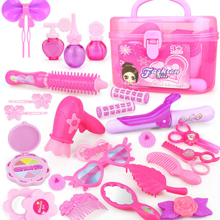 Pretend Play Kid Make Up Toys Pink Makeup Set 24-32PCS