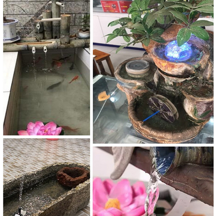 Solar Panel Powered Water Fountain Pool Pond Garden Water Sprinkler Sprayer with Water Pump & 3 Spray Heads
