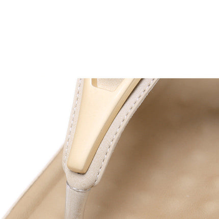 Sandals Women's Cross-Border Metal Plus Size Casual Maternity Slippers
