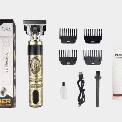 Oil Head Electric Clipper T9 Buddha Head Skull Head