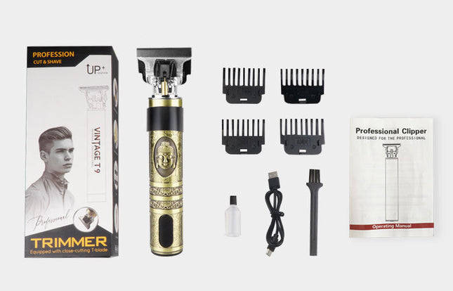 Oil Head Electric Clipper T9 Buddha Head Skull Head