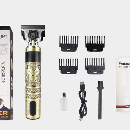Oil Head Electric Clipper T9 Buddha Head Skull Head