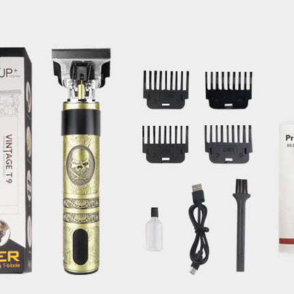 Oil Head Electric Clipper T9 Buddha Head Skull Head