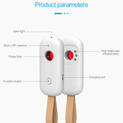 Detector Anti-Sneak Camera Anti-Eavesdropping Monitoring Wireless