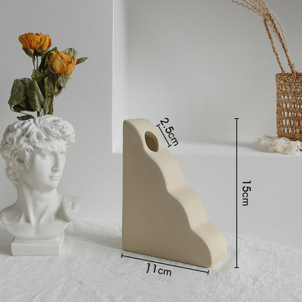 Simplicity Ceramic Vase Dry Flower Arrangement Home Decoration Ornament Living Room Display Art Vases