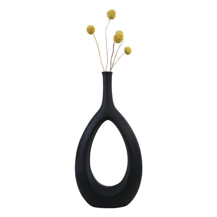 Simple And Special-Shaped Ceramic Vase Flower Arrangement Light Luxury Modern Home Decoration