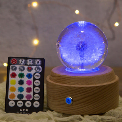 Give Girls A Gift Dandelion Crystal Ball Music Box Music Box Wooden Music Box Dandelion Music Box Birthday