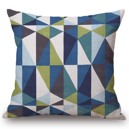 Modern Abstract  Art Geometric Pillowcase Color Irregular Diamond Pattern Pillowcase Sofa Linen Pillowcase