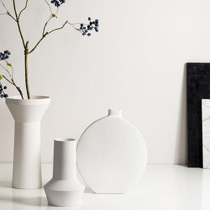 New Chinese White Ceramic Vase Home Model Room