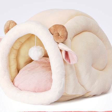 Soft Cat Bed Mat Sleeping Bag Cat House Wicker Dog Bed Basket