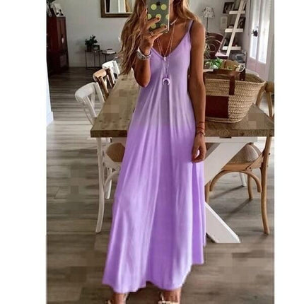 Tie-dye plus size sling jumpsuit