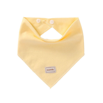 Cute Kids Hat Cap with Bibs Candy Solid Colors Boys Girls Baby Beanies Hats Cotton Born Baby Hat