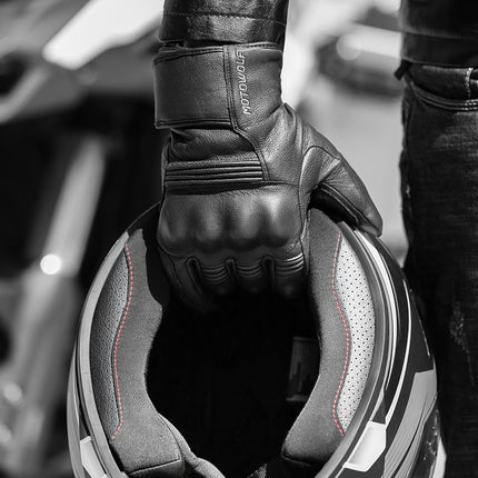 Men'S Winter Motorcycle Leather Gloves