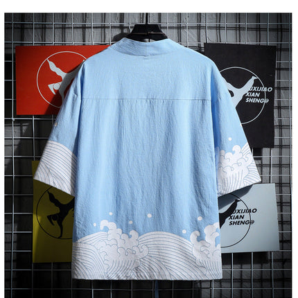 MEN'S SUMMER CARDIGAIN Products Casual Loose Cotton Large Size Men's AUTHENIC