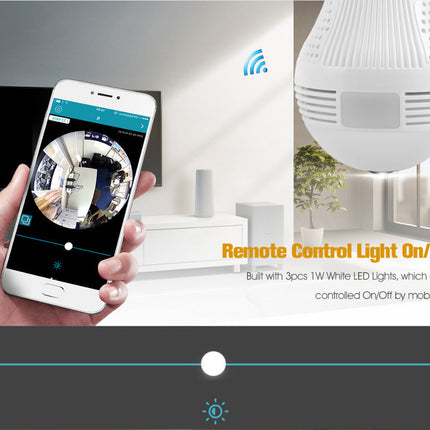 Bulb Camera Lcsee Cctv Security Ip Wireles VR 360 Cameras