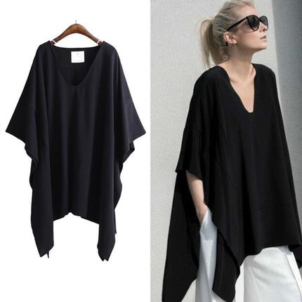 Loose Plus Size Women's Bat Sleeve Top