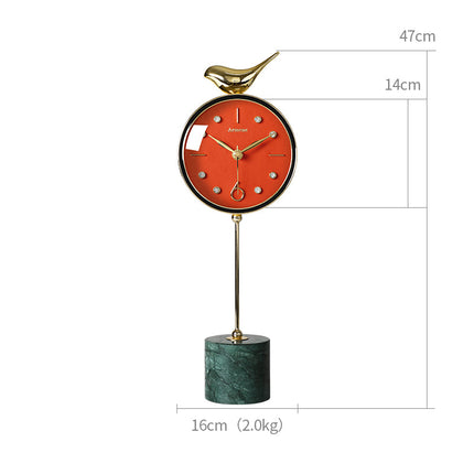 Nordic Marble Table Clock Ornaments Art Deco Table Clock Living Room Home Fashion Pendulum Table Clock Simple And Modern