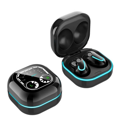 New S6 SE Breathing Light Time Digital Display TWS5.0 Bluetooth Headset