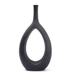 Hollow vase high black