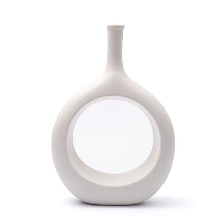 Living Room Art Vase Flower Ceramics Nordic Creative Minimalist TV Cabinet Porch Model Room Decoration Ornaments