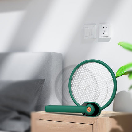 Handheld Home Electric Fly Mosquito Swatter Racket Garden Pests Anti Trap Lamp