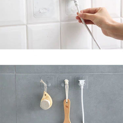 Transparent Plastic Plug Hook Seamless Strong Power Plug Socket Hook
