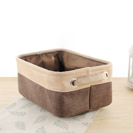 Nordic Fabric Storage Box Without Cover Imitation Cotton And Linen Folding Storage Box