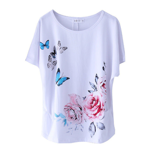 National Plus Size Cotton Short-sleeved T-shirt