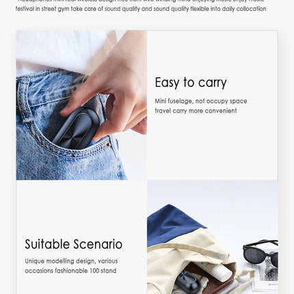 B5 Bluetooth Headset Binaural Digital Display Stereo Bluetooth Headset TWS5.0 Bluetooth Headset 239 Bluetooth Headset