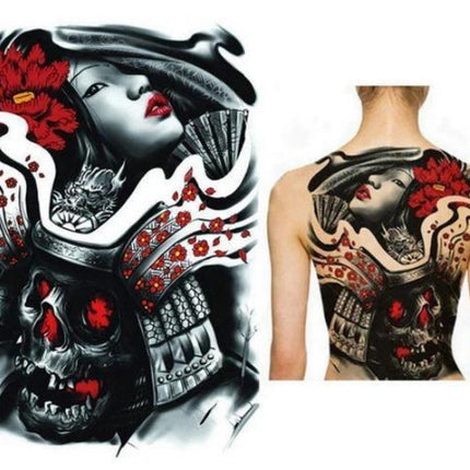 Oversized Full Back Tattoo Stickers Waterproof And Eco-friendly Tattoo Stickers On The Back Can be customized